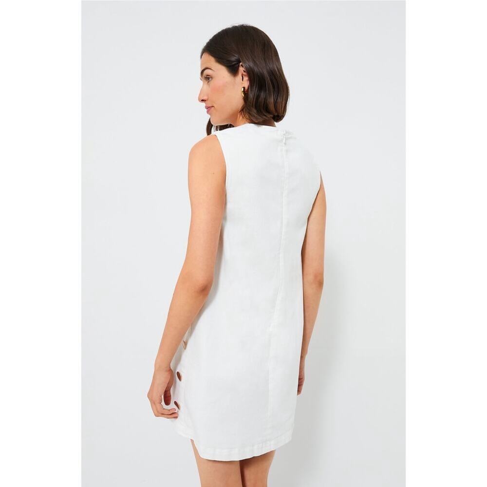 Tuckernuck Hyacinth House Bitsy White Twill Button Mini Dress XL - Picture 5 of 16